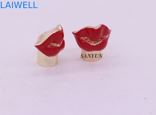 Rose Red Plated-Lippen formen Parfümflasche-Kappenantiätzmittel
