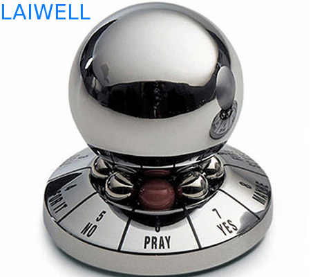 Customized und Creative Zinklegierung Silber Farbe Metall Druckguss Glücksentscheidung Ball für Spiel und Geburtstag