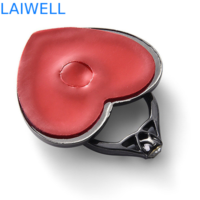 SGS, der Herz-geformten Telefon-Halter des Behandlungs-Metalldruckguss-4.5*4cm poliert
