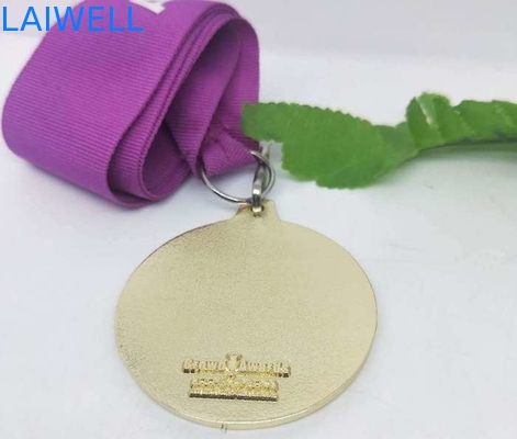 Die Druckguss-Metallmedaille, die Zink-Legierungs-Medaille mit weichem Email sandstrahlt