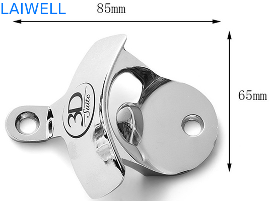 An der Wand befestigte Metallflaschen-Öffner CNC-Drehbank Druckguss-Flaschen-Öffner 85*65mm