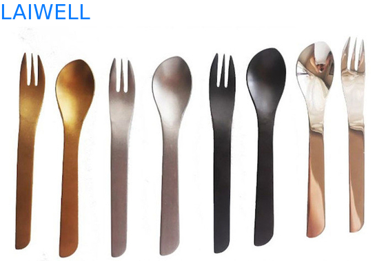 13.6CM 304 Edelstahl-Besteck-Sätze bereifte der 2 Stück-Nachtisch-Tischbesteck-Sätze