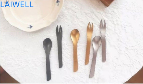 13.6CM 304 Edelstahl-Besteck-Sätze bereifte der 2 Stück-Nachtisch-Tischbesteck-Sätze