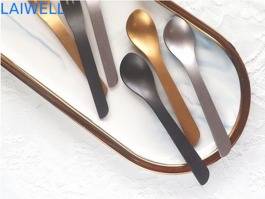 13.6CM 304 Edelstahl-Besteck-Sätze bereifte der 2 Stück-Nachtisch-Tischbesteck-Sätze