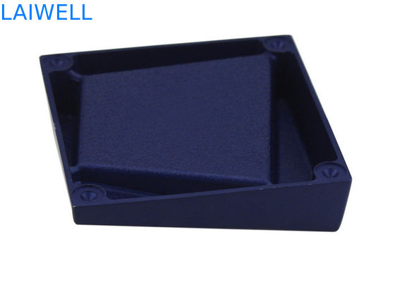 Anpassbares, kreatives Geometrie-Design, tragbarer Prozess, Druckguss-Aluminium, blau metallisch beschichteter Taschenaschenbecher