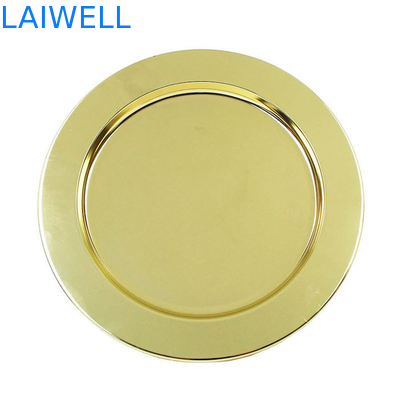 Nordische Edelstahl-Nachtisch-Käseplatte 32.5*0.7CM der Art-Metallhaushaltsware-430