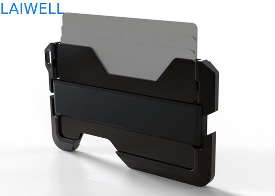63*95MM Multifunktions Silber Anodisierende RFID Blockierende Aluminium Brieftasche Kreditkartenhalter