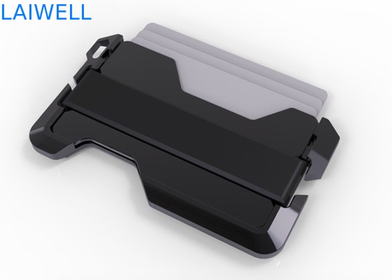 63*95MM Multifunktions Silber Anodisierende RFID Blockierende Aluminium Brieftasche Kreditkartenhalter