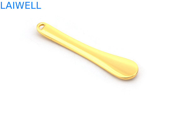 Kundenspezifisches Metall Druckguss-der Gold überzogene Zink-Legierungs-Gesichts-Creme-Make-uplöffel, der Radierung stempelt