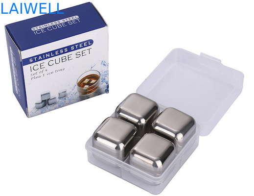 Eis-Würfel-silberner Spiegel-Poliermetallwein-Kühlvorrichtung 27MM