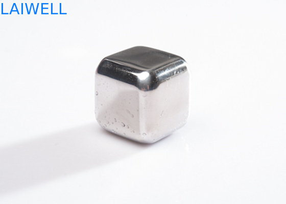Eis-Würfel-silberner Spiegel-Poliermetallwein-Kühlvorrichtung 27MM