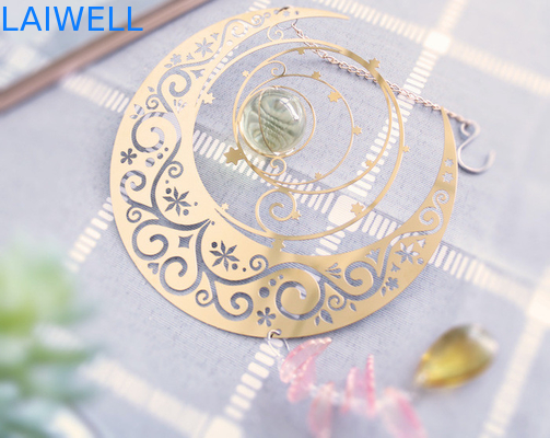 Nordischer Art-Metallwind-Spinner-Mond-Entwurfs-drehende Metallwind-Glockenspiele
