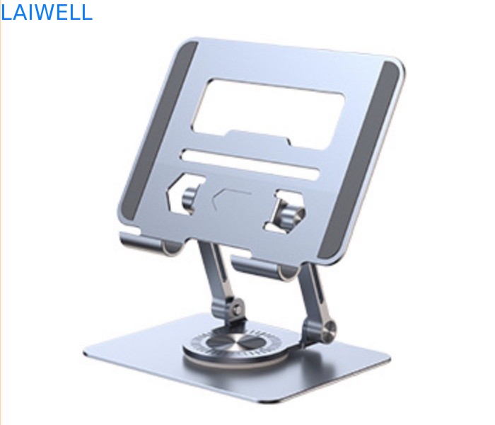 360 Grad-Rotations-tragbarer silberner Laptop-Halter für bis 17-Zoll-Bildschirme