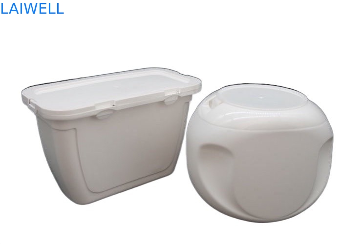 Weißer Farbwäscherei-Gel-Kasten dauerhaftes PET Plastikbehälter-reinigendes Flaschen-Magazin