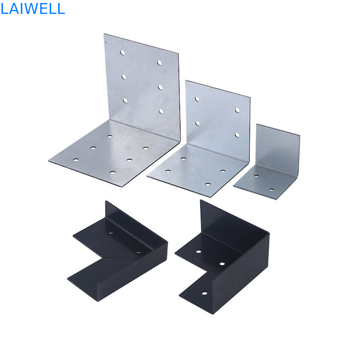 Verarbeitung von individuellen Metallstempeln L-förmige Holzkistenkante Festengelguard Verzinkte Eisenhardware Teile
