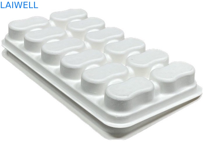 Weiße Farbe Nachhaltige Bagasse Kaffeeschale Box ungiftig und sicher für Lebensmittel Kontakt biologisch abbaubar EcoPack Zubehör mit kundenspezifischer Marke