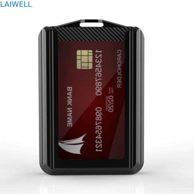 74*110*18MM Individuelle Graufarbe RFID-Aluminiumkarte Brieftasche Unterstützung Markenmarke Individuelle Multifunktionalität