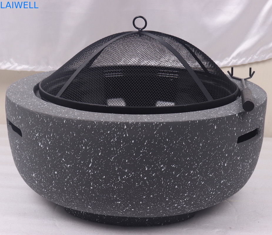 Stahlgrill-Grill-tragbare Grill-Grube MgO-Steinentwurfs-59.5*34.5cm
