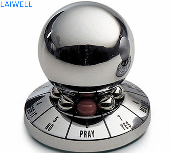 Customized und Creative Zinklegierung Silber Farbe Metall Druckguss Glücksentscheidung Ball für Spiel und Geburtstag