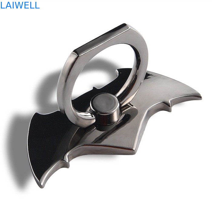 Mini Langlebige Zinklegierung Bat Design Metall Druckguss Prozess Schwarzes Telefon Stand für Mobiltelefon Notepad