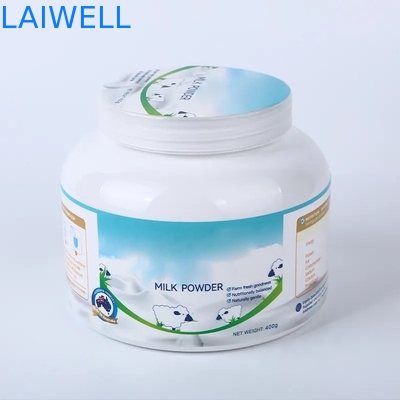 129*129*106MM weiße Farbe-HAUSTIER Protein-Pulver-Glas-hohe dauerhafte recyclebare Plastikbehälter für B2B