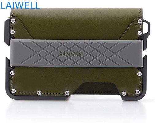 Anpassbare Aluminiumkarte Brieftasche CNC-Bearbeitung Anode Oxidierung RFID-Schutz